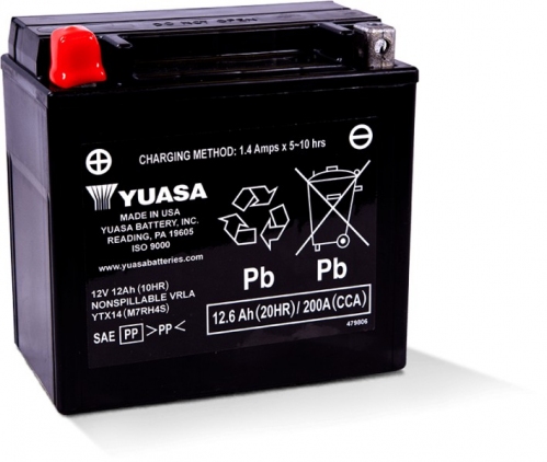 Sanselig kapacitet at donere Battery BMW F800GS 2007-2018 Yuasa YTX14-BS | mPartz.eu